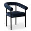 Chaise rembourrée moderne avec accoudoirs courbés-11597298