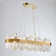 Modern Rectangle Crystal Light Fixture