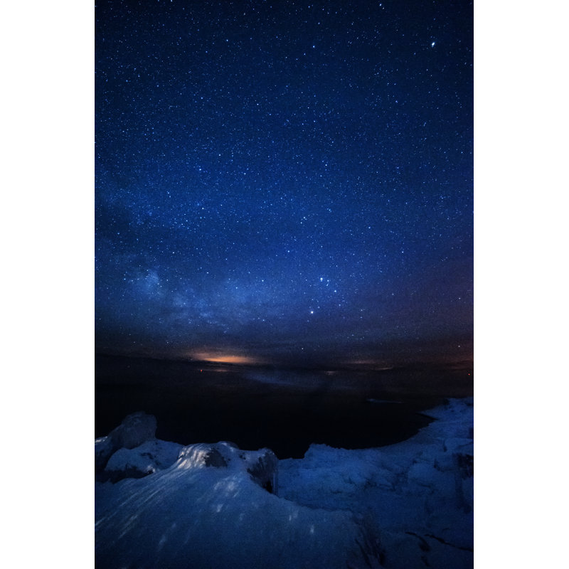 Starry Night over Lake Superior 1 Piece Wrapped Canvas Wall Art, 76cm H x 51cm W x 3.8cm D