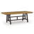 Dani Dining Table, 84-120 Inch Extendable Leafs, Oak Brown And Black