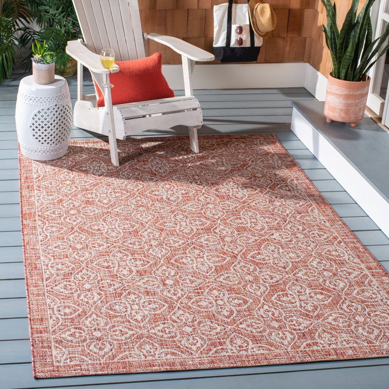 Bexton Performance Geometric Indoor/Outdoor Area Rug, Rectangle 5'3" x 7'7"