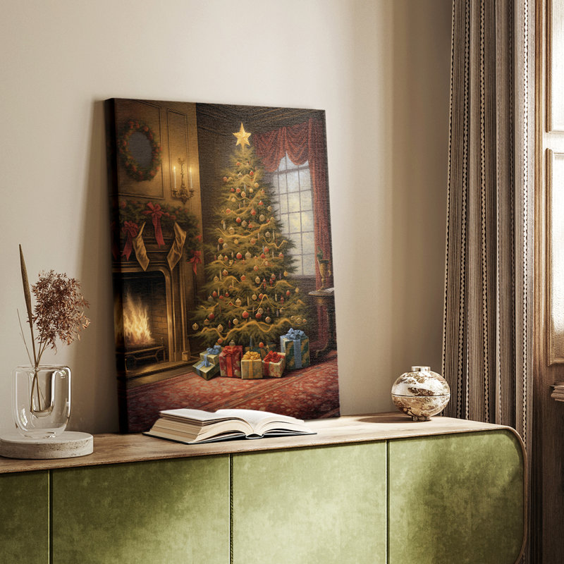 Christmas Holiday Art DIX - Gallery Cavas, H 48 po x l 32 po