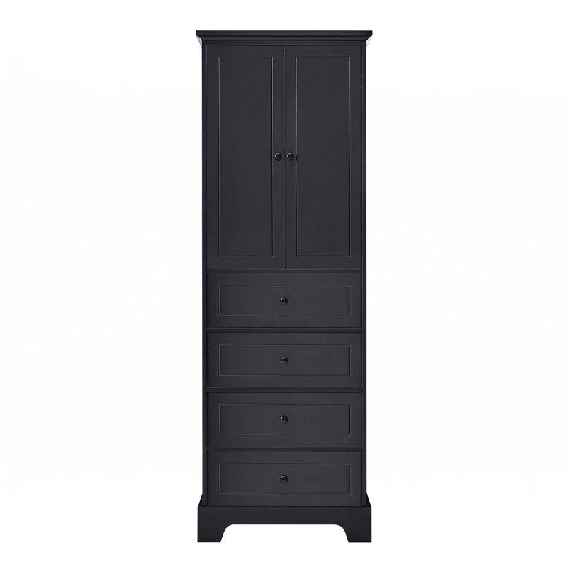 Line Cabinet With Adjustable Shelf, White