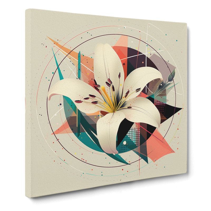 Lily Flower Bauhaus No.3 - No Frame Print