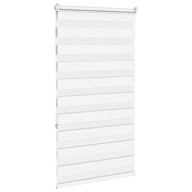 George Oliver Zebra Blind Polyester, 80cmW x 150cmL, White