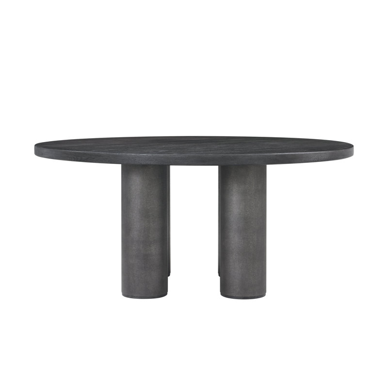 Maxwell Round Dining Table, Obsidian