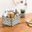 4-Slot Galvanized Metal Flatware Caddy