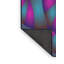 Tapis bleu rose/aqua tissée à la machine-959801163