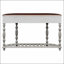 Canapé console 52 po moderne et contemporain avec table courbée pour hall d'entrée avec 4 tiroirs et 1 tablette