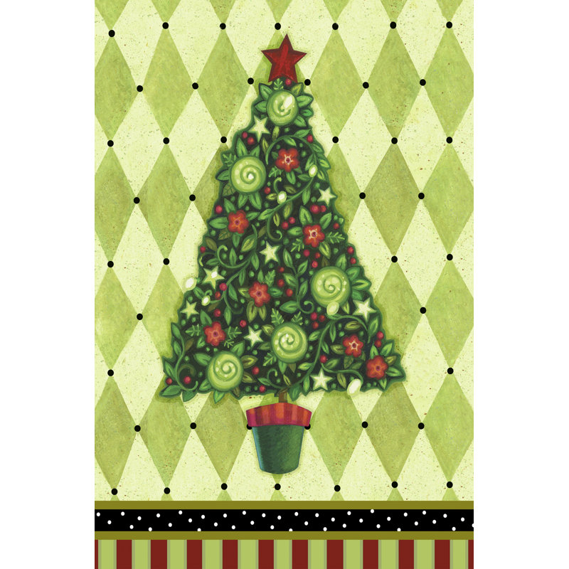 Harlequin Christmas IV by Viv Eisner - Wrapped Canvas Print, 122cm H  x  81cm W