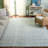 Abstract 976 Hand Tufted Pet/Cotton Abstract Indoor Use Only Rug in Light Green/Ivory-1345127222