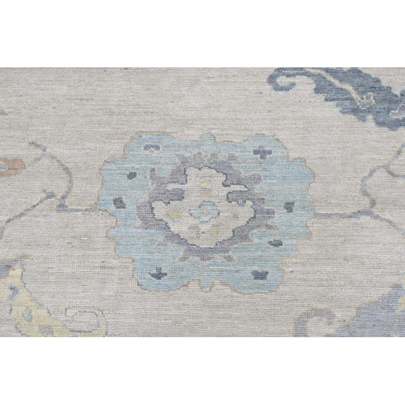 Oushak Collection, Transitional One-of-a-Kind Rectangle 12'2" X 14'6" Hand Knotted Area Rug