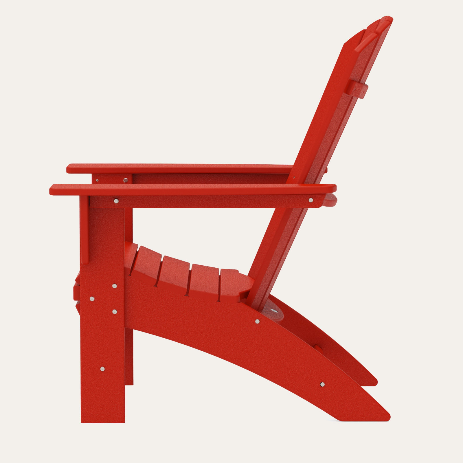 POLYWOOD® Nautical Adirondack Chair, Sunset Red