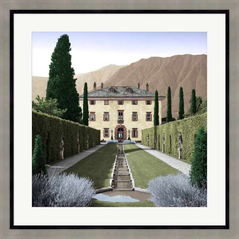 «Villa Balbiano No. 3» par Alan Blaustein, art mural encadré