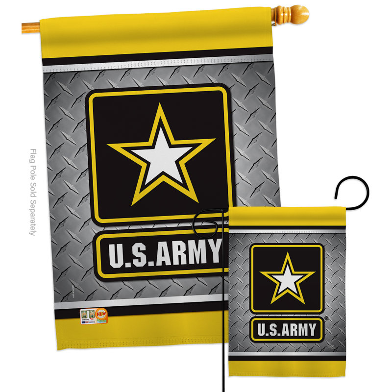 Double Sided 28'' H x 28'' W Polyester Flag Set