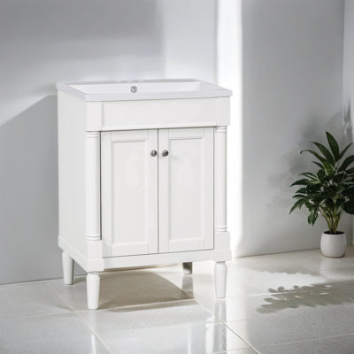 Ensemble de meuble-lavabo simple 24,01 po avec plateau Albreda