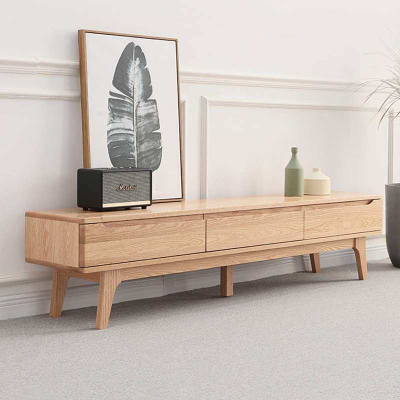 Meuble télé Modern, Burlywood, H 16,54 po x L 78,74 po x l 14,17 po