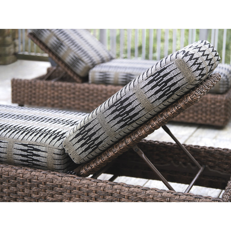 Kilimanjaro 83" Long Reclining Single Chaise with Sunbrella Cushions