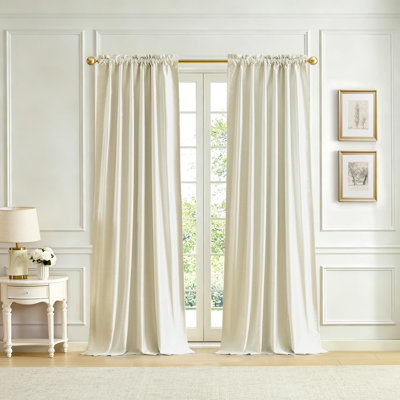 Rideau de fenêtre en imitation soie Lenox Imperial - l 52 po x L 108 po