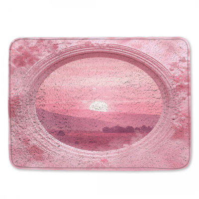 Tapis de bain rose