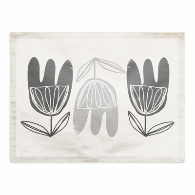 Kvetoslav Polyester Floral Rectangle Placemat