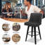 Tabourets de bar et de comptoir Loriell avec structure en bois massif-1010717034-1010647125-1010717033