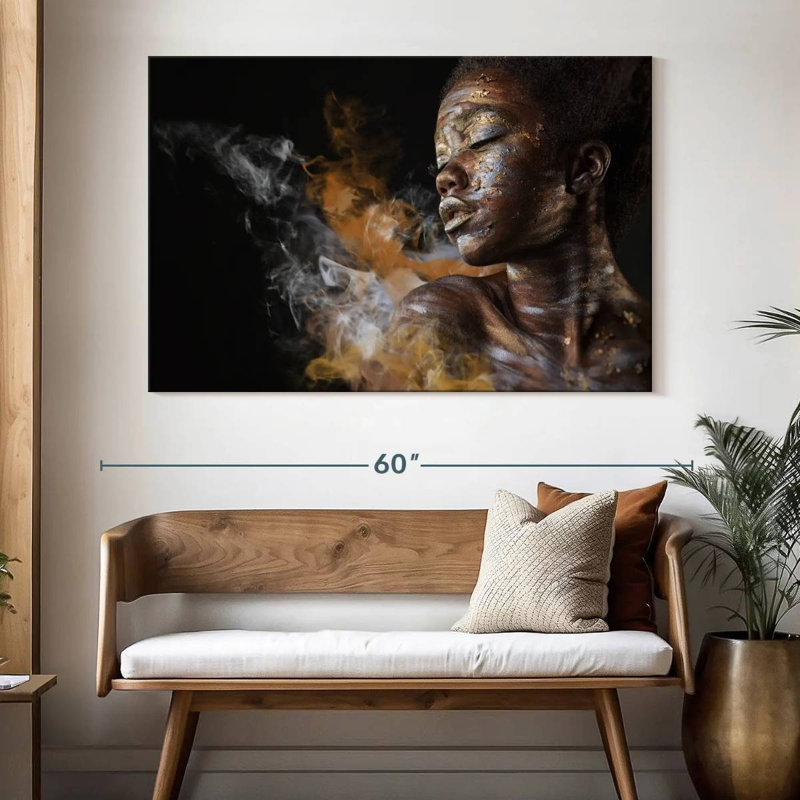 Corps de femme africaine brillante Senne, H 34 po x l 51 po