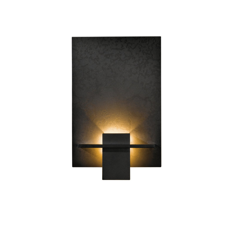 Aperture 1 - Light Flush Mounted Sconce, Natural Iron, Topaz Glass