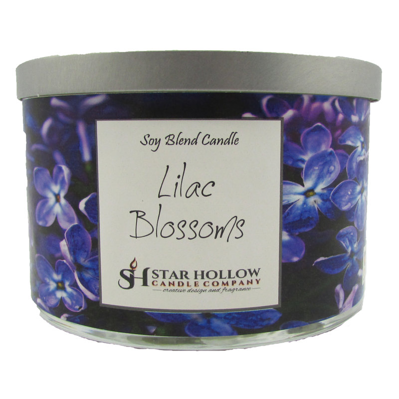 Bougie pour pot de fleurs parfumée lilas, H 58,5 po x l 4,25 po x P 4,25 po