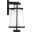 Lanterne murale d'extérieur à 1 ampoule noir mat / verre Ortega-1542796890