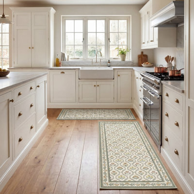 Laura Ashley Barrington Imagine Printed Chenille Rugs Set