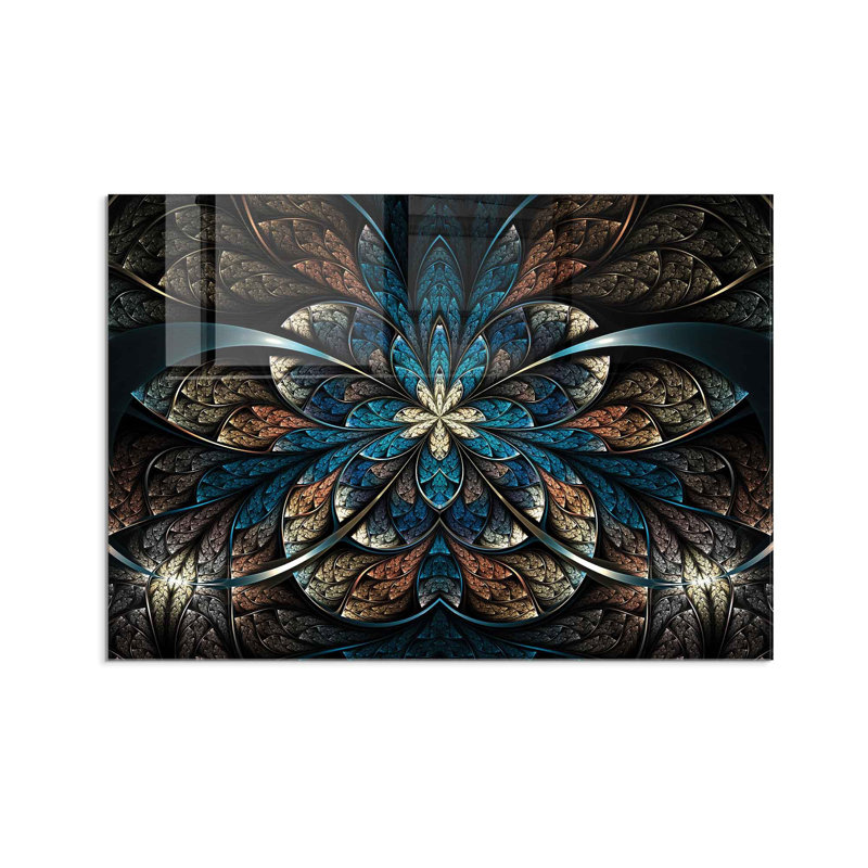 Superbe peinture murale en verre trempé 27,6 po x 39,4 po | 100% verre trempé, épaisseur: 0,16 pouce | Décoration élégante pour le salon ou le bureau, durable et facile à nettoyer, idée de cadeau parfaite