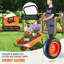 Brouette de jardin à 2 roues, chariot utilitaire de cour de 5 pi³ avec poignée et roues de 10 po de large (capacité de 397 lb)