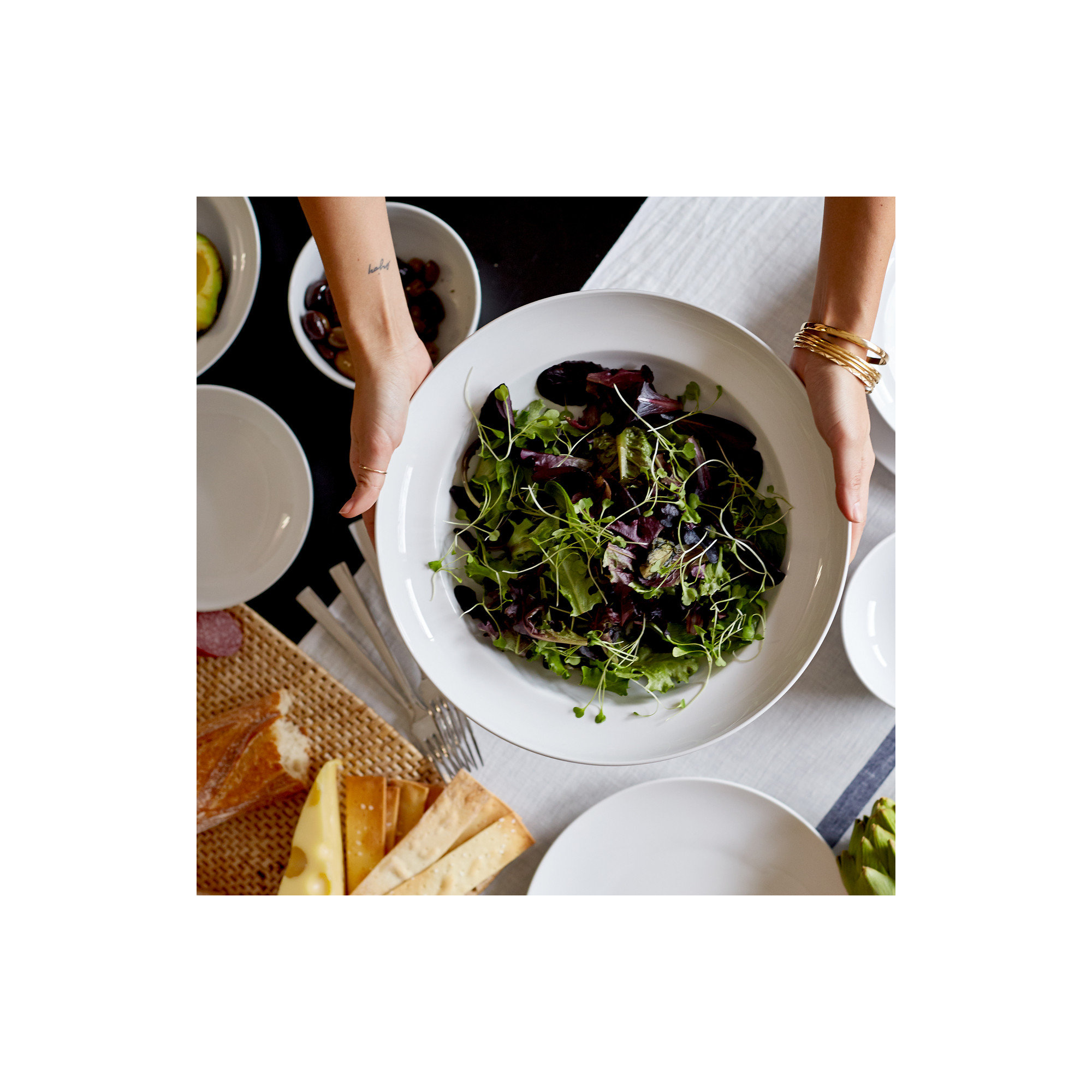  White Essential 13" Serving Bowl