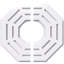 Médaillon de plafond contemporain en PVC de qualité architecturale 26 po x P 2 po x P 10 1/4 po x P 1 po-36078542
