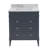 Frankfurt 30" Single Bathroom Vanity Set with Marine Gray Cabinet and Carrara Marble Countertop-1156723637-1173457025