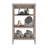 Linen Cabinet Jenne, Four Open Shelves, Light Gray Finish-468689684
