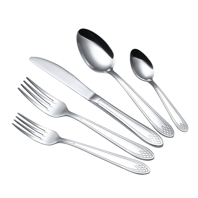 Symple Stuff Stalvey Stainless Steel Flatware Set - Service for 4