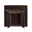 Chaise avec accoudoirs de ferme moderne de 36 po Knox, velours brun foncé performance-1013808317