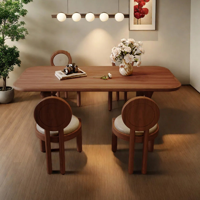 Rectangular small-sized dining table, 29.53"H x 70.87"L x 35.43"W