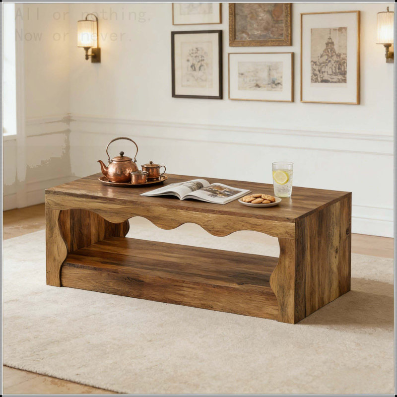 Table basse élégante avec rangement sous la table