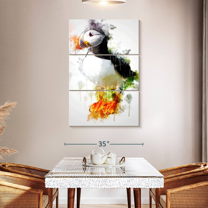 Brampt Puffin Bird, 50" H x 32" W