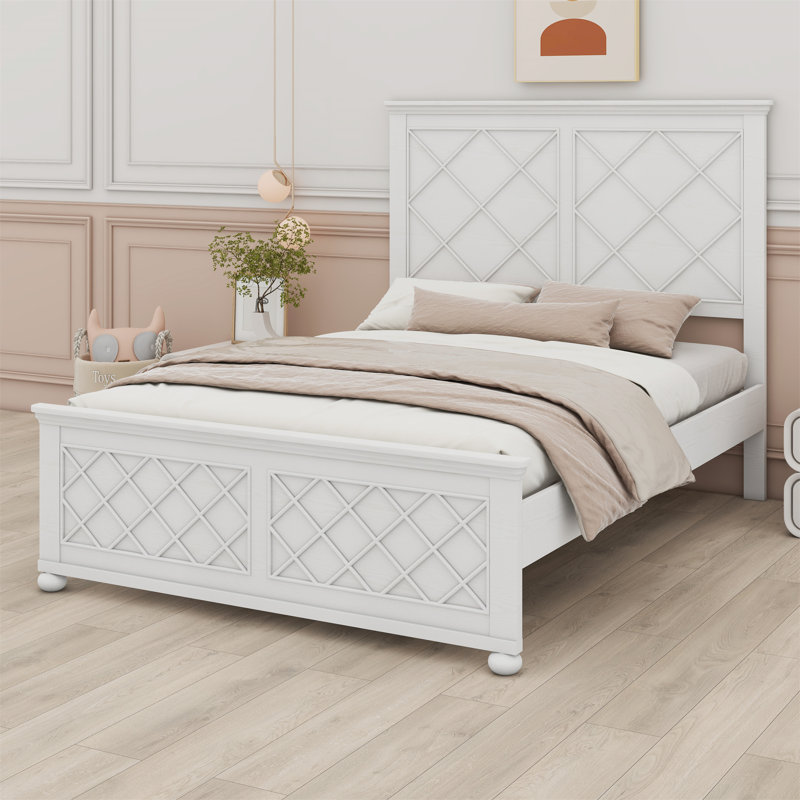 Solid Wood Bed Frame, Queen
