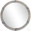 Charmant miroir mural rond en bois charmant, parfait pour rehausser tout espace de vie avec élégance et style naturels.