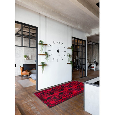 Tapis rouge Teimani 3 pi 2 po x 5 pi 10 po