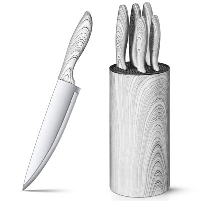 Brayden Studio Asjah Knife Block Set