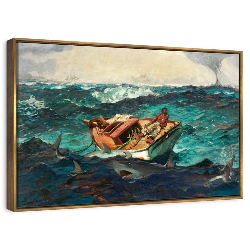 Le Gulf Stream 1899, 25 po x 17 po, Cadre flottant doré