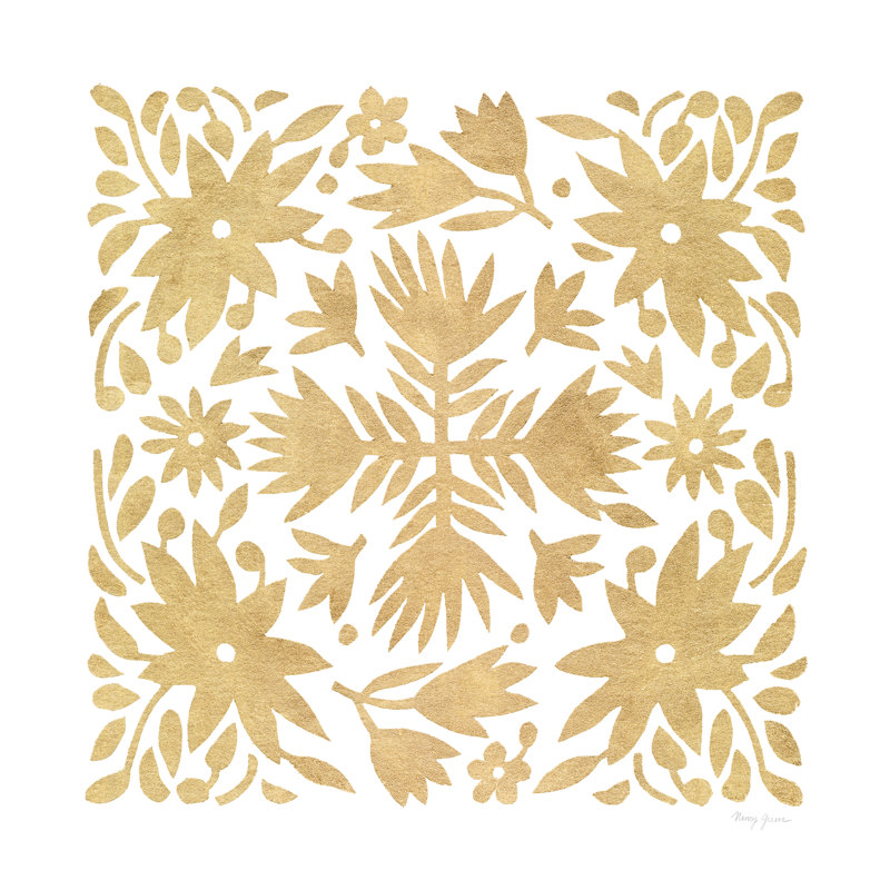 Otomi Floral Elegance II by Nancy Green - Wrapped Canvas Print, 51cm H x 51cm W