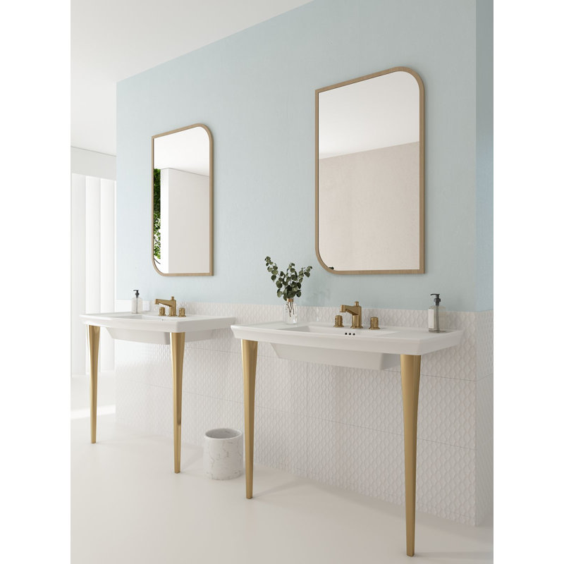Lavita 39.57'' L Bathroom Sink, White