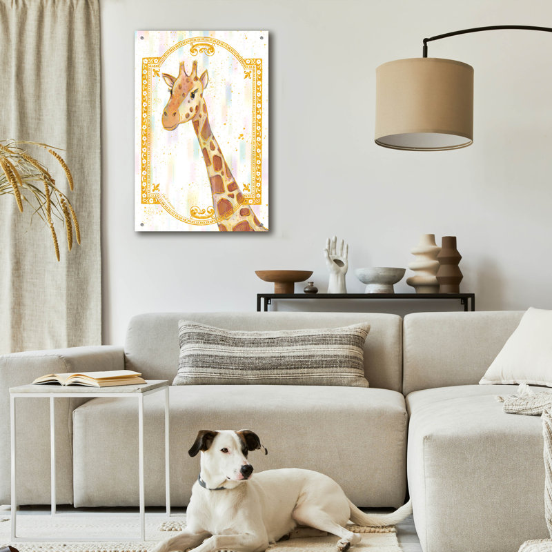 «Gilded Safari 3» par Holli Conger, art mural en verre acrylique, H 36 po x l 24 po x P 0,2 po